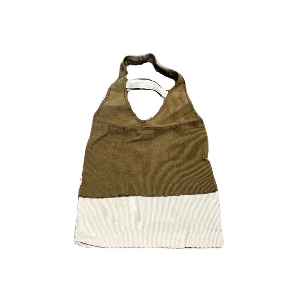 Zenana Halter Tanks S/M Olive and Mint Q-2
